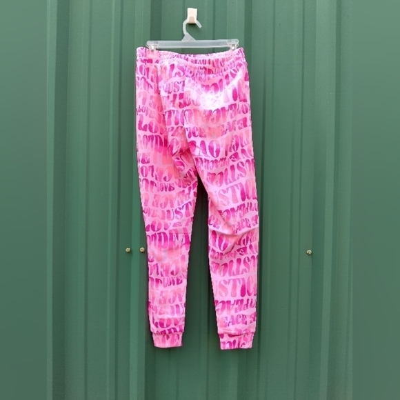Brand New Girl's Justice Peace Love Pink Jogger Pants Size XL 16/18 Tie Dye - Picture 3 of 3